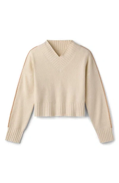 Rhone Westside V-neck Sweater In Neutral