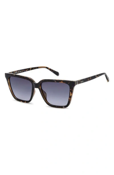 Fossil 56mm Square Sunglasses In Blue