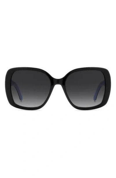 Kate Spade New York Wenona 57mm Square Sunglasses In Black