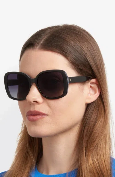 Kate Spade New York Wenona 57mm Square Sunglasses In Black