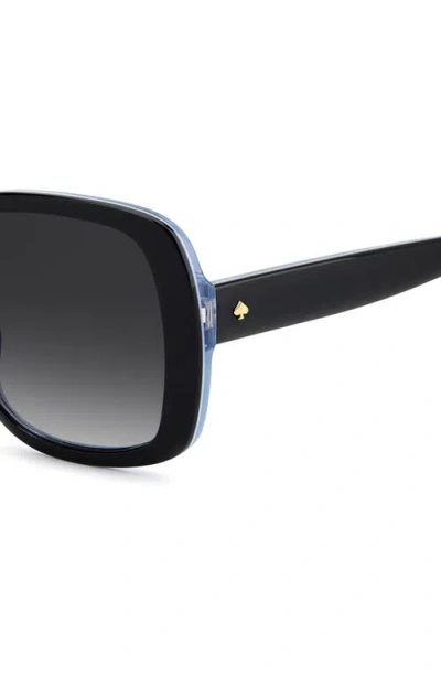 Kate Spade New York Wenona 57mm Square Sunglasses In Black