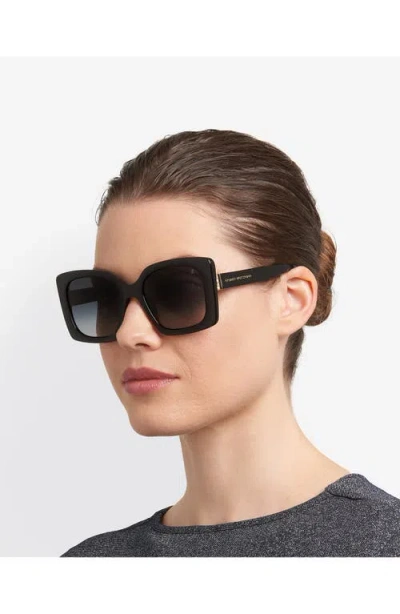 Stuart Weitzman 53mm Gradient Square Sunglasses In Black