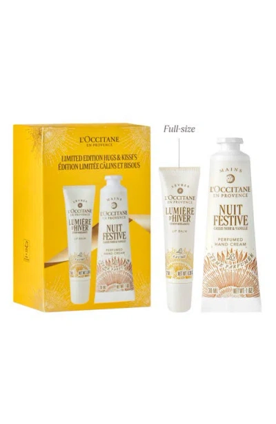 L'occitane Hugs & Kisses Hand Cream & Lip Balm Set (nordstrom Exclusive) $26 Value In Transparent