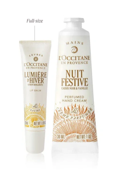 L'occitane Hugs & Kisses Hand Cream & Lip Balm Set (nordstrom Exclusive) $26 Value In Transparent