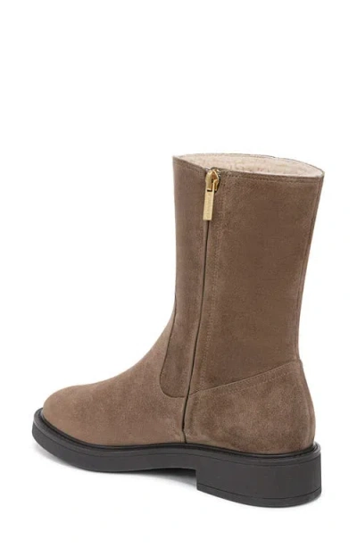 Veronica Beard Creswell Shearling Mid-calf Boot In Animal Print