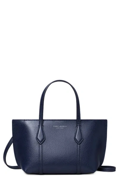 Tory Burch Perry Mini Tote In Blue