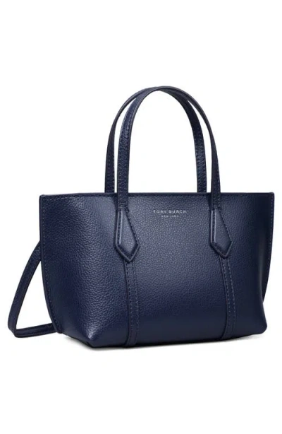 Tory Burch Perry Mini Tote In Blue