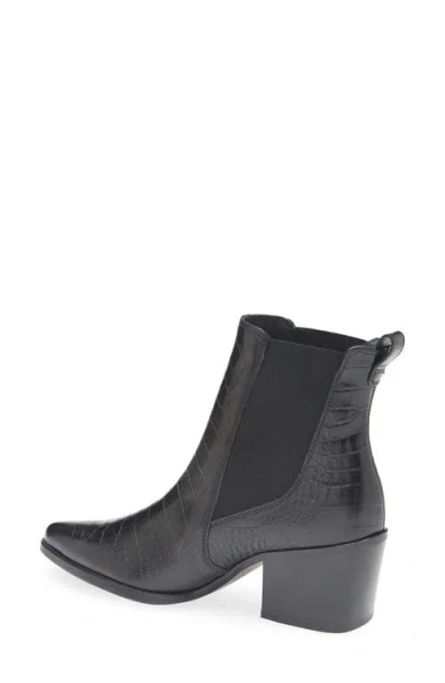 Paul Green Cojo Pointed Toe Chelsea Boot In Black