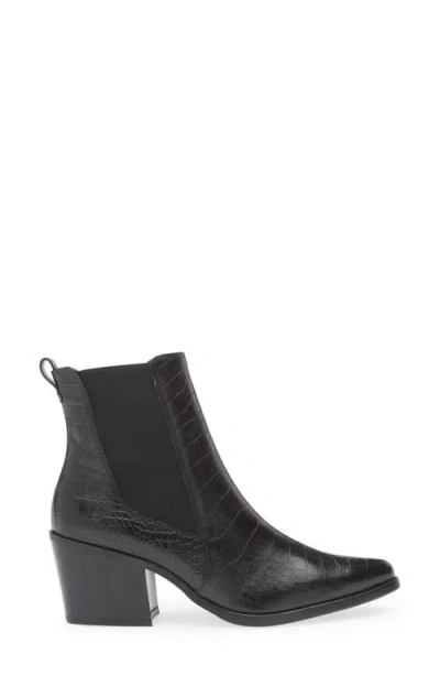 Paul Green Cojo Pointed Toe Chelsea Boot In Black