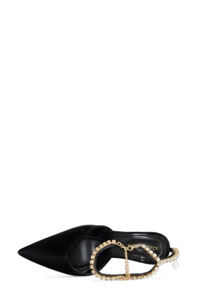 Azalea Wang Rabrindra Ankle Strap Pointed Toe Pump In Black