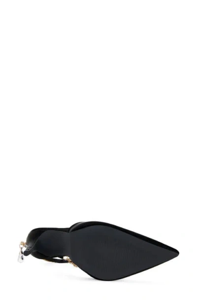 Azalea Wang Rabrindra Ankle Strap Pointed Toe Pump In Black