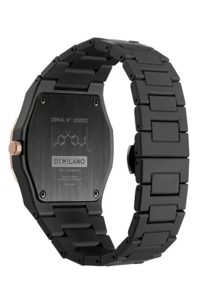 D1 Milano Polycarbon 40.5 Mm Watch In Black