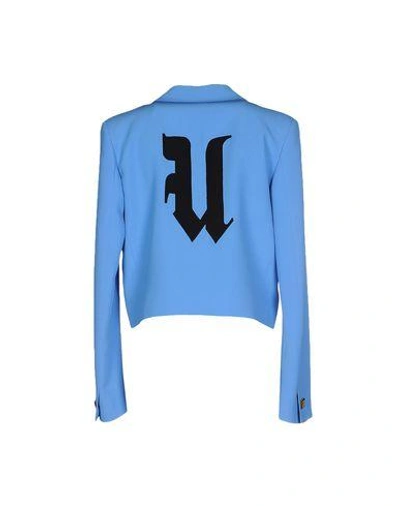 Shop Emanuel Ungaro Blazer In Azure