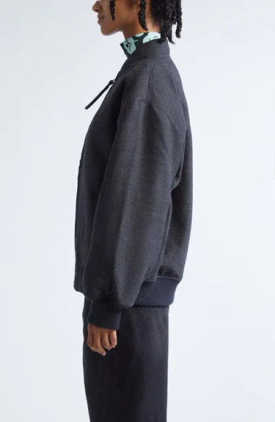 Marimekko Monumentti Wool Bomber Jacket In Gray