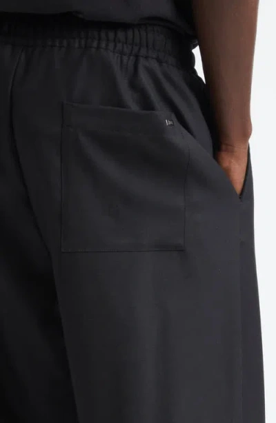 Herno Wool Blend Straight Leg Pants In Black