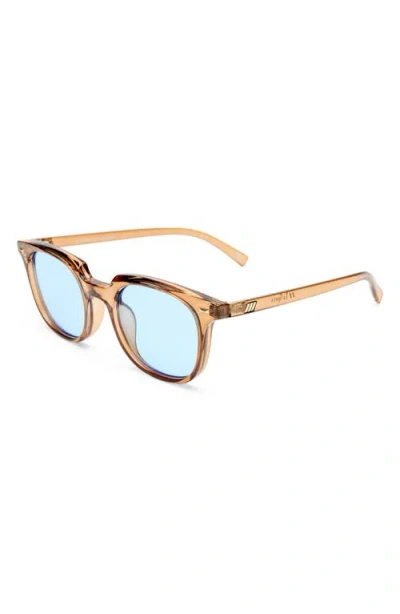 Le Specs Le Resolu 51mm D-frame Sunglasses In Brown