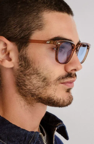 Le Specs Le Resolu 51mm D-frame Sunglasses In Brown