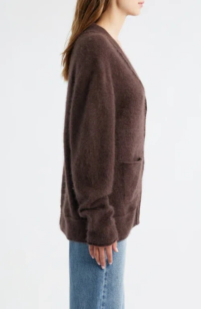 Loveshackfancy Applene Cashmere Cardigan In Brown