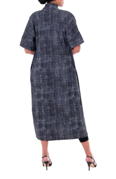 Dai Moda Ect Open Front Duster In Black