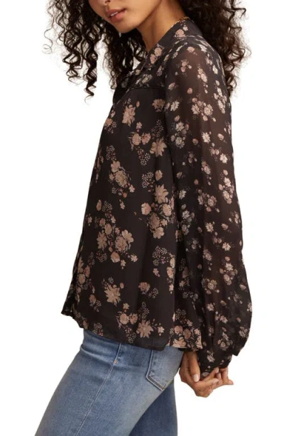Lucky Brand Women's Mix Print Long Sleeveâ Button Down Top In Multi