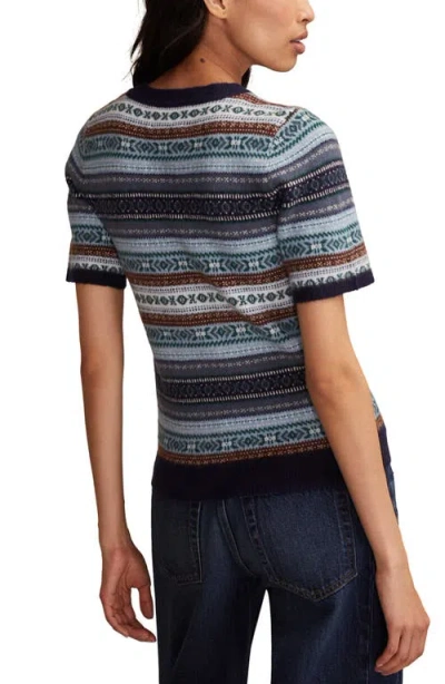 Lucky Brand Women's Fair Isle Crewneck Sweater In Gray