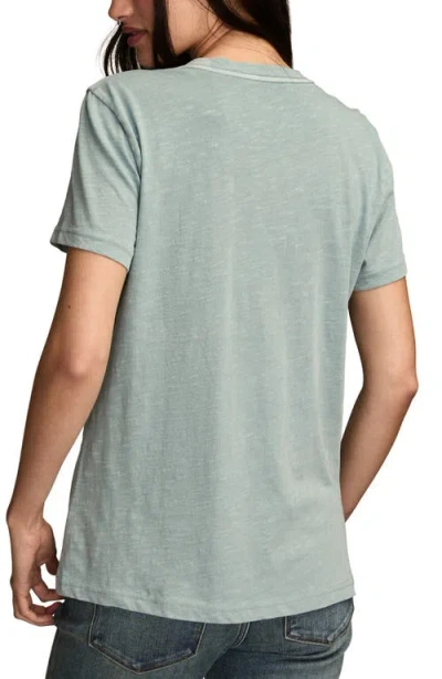 Lucky Brand Women's Linear Butterfly Classic Crew Neck T-shirt In Gray