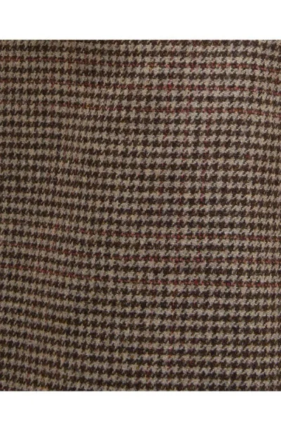 Barbour Sophia Houndstooth Check Merino Wool Miniskirt In Multi