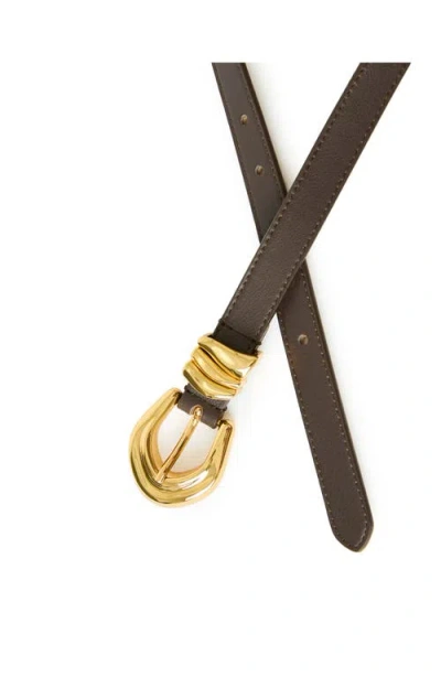 B-low The Belt Cassian Mini Leather Belt In Brown