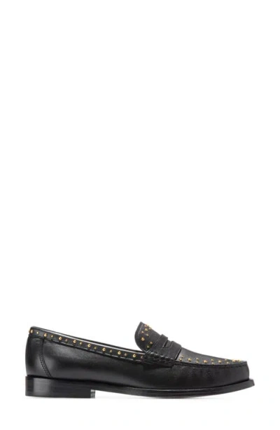 Cole Haan Lana Luxe Remastered Studded Penny Loafer In Black