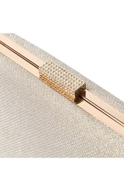 Dune London Balancing Frame Clutch In Gold
