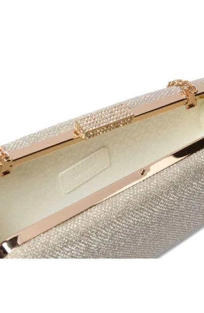 Dune London Balancing Frame Clutch In Gold