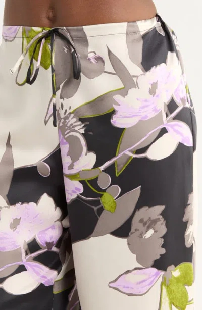 Natori Tsubaki Cropped Floral-print Pajama Set In Multi