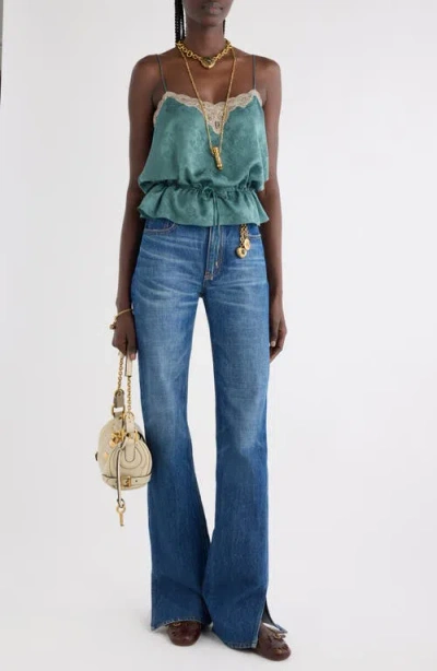 Chloé Rigid High-rise Straight-leg Jeans In Blue