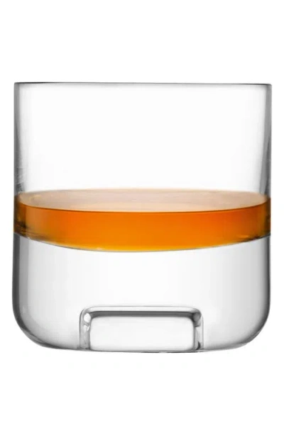 Lsa Cask Set Of 2 Whiskey Tumblers In Transparent