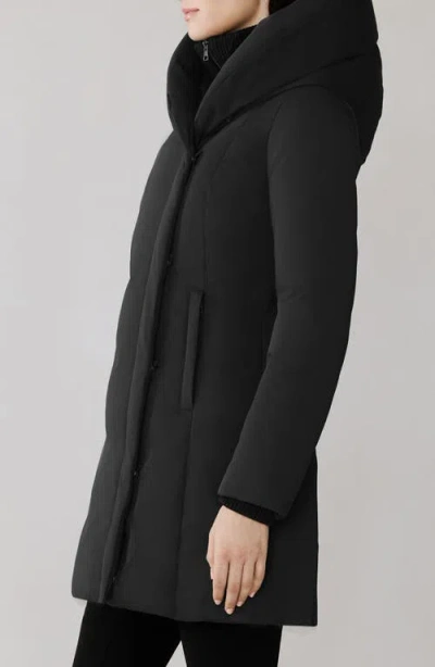 Soia & Kyo Camelia Water Repellent 700 Fill Power Down Coat In Black