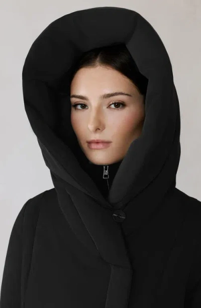 Soia & Kyo Camelia Water Repellent 700 Fill Power Down Coat In Black