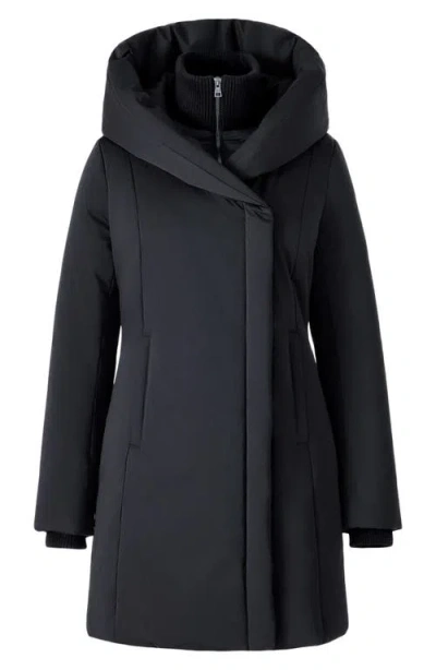 Soia & Kyo Camelia Water Repellent 700 Fill Power Down Coat In Black