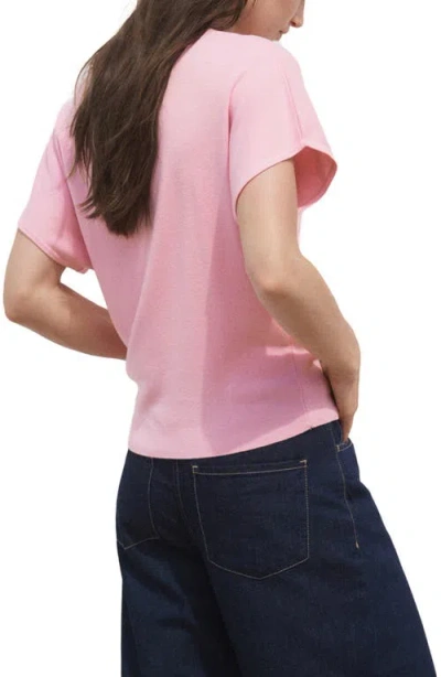 Mango Polo Sweater In Pink