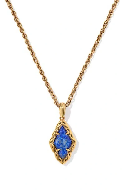 Kendra Scott Adeline Short Pendant Necklace In Gold