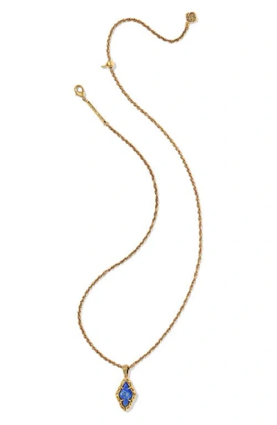 Kendra Scott Adeline Short Pendant Necklace In Gold