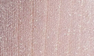 High Heel Jungle Metallic Crew Socks In Pink