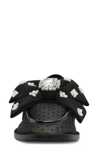 Betsey Johnson Seth Pointed Toe Mesh Flat In Multi