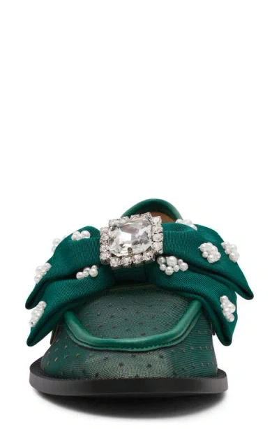 Betsey Johnson Seth Pointed Toe Mesh Flat In Multi