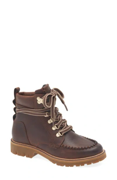 Rag & Bone Cameron Lace Up Boots Mocha In Multi