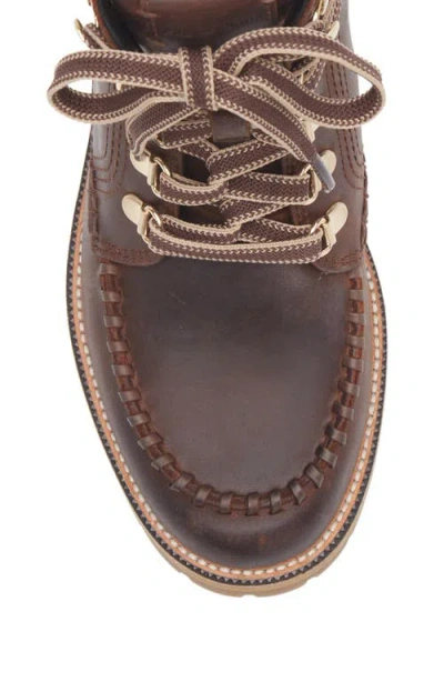 Rag & Bone Cameron Lace Up Boots Mocha In Multi