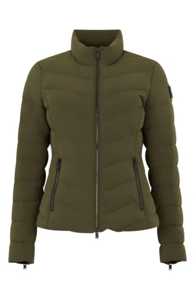 Moose Knuckles Elora Water Repellent 800 Fill Power Down Jacket In Green