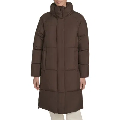 Levi's Women's Mid-length Puffer Jacket In Brown
