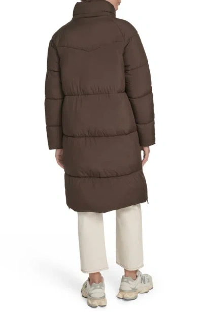 Levi's Women's Mid-length Puffer Jacket In Brown