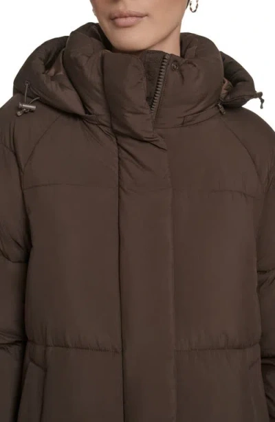 Levi's Women's Mid-length Puffer Jacket In Brown