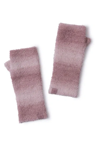 Barefoot Dreams Cozychic Spacedye Fingerless Gloves In Pink